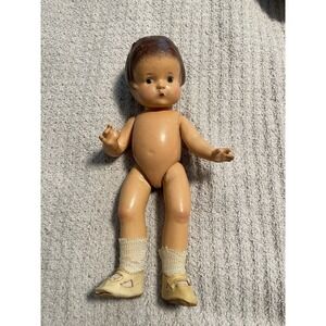 Vintage 1920's Effanbee Patsy Doll w Shoes & Socks Pat. Pending Fair Condition
